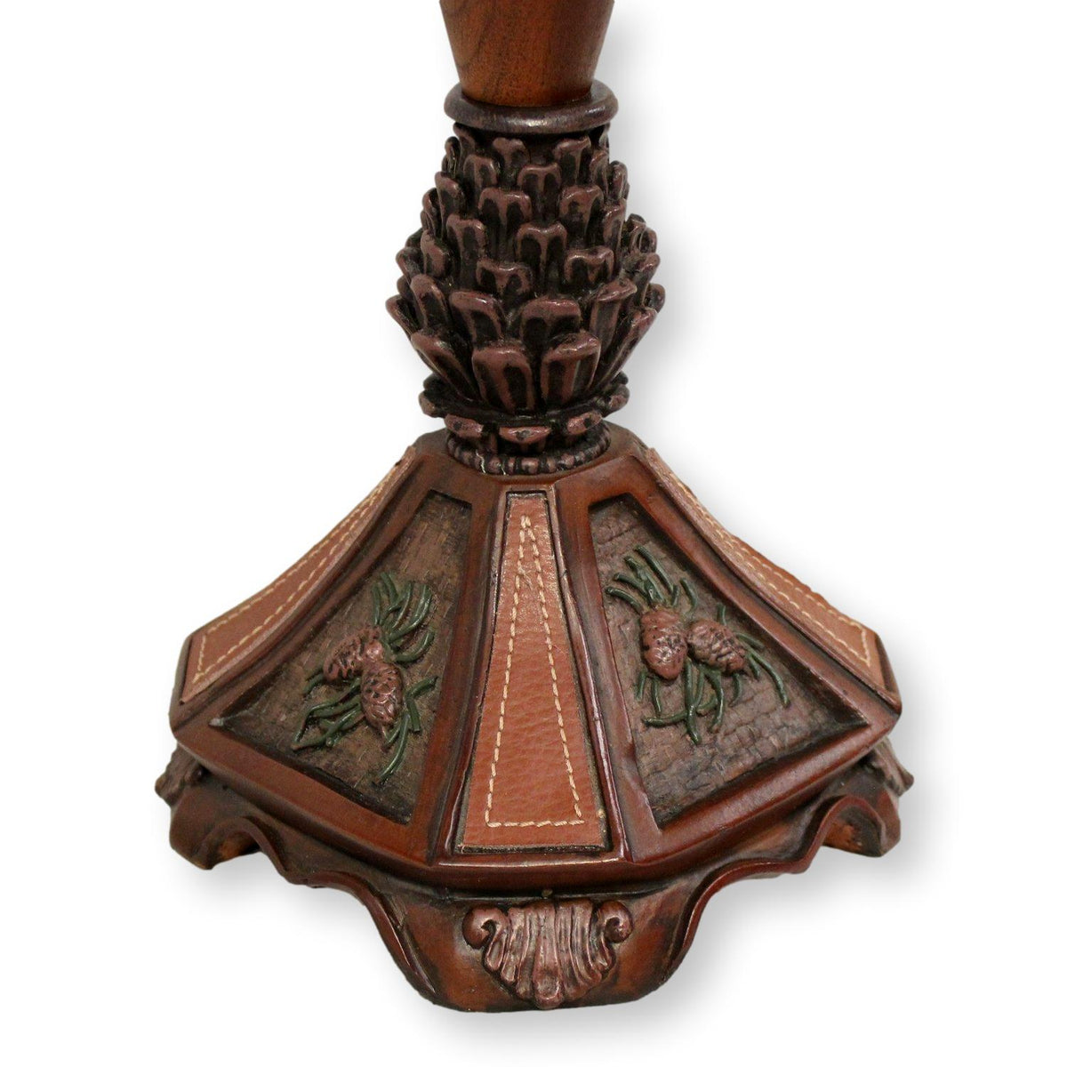 Rustic Pine Cone Lamp