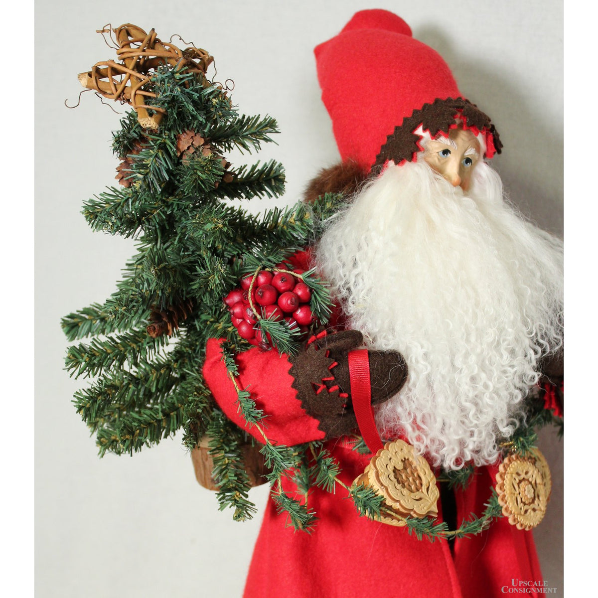 Lynn Haney 'Black Forest Travelor' 19'' Santa Figure