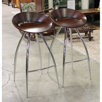 Design Group Italia Pair of Lyra Bar Stools