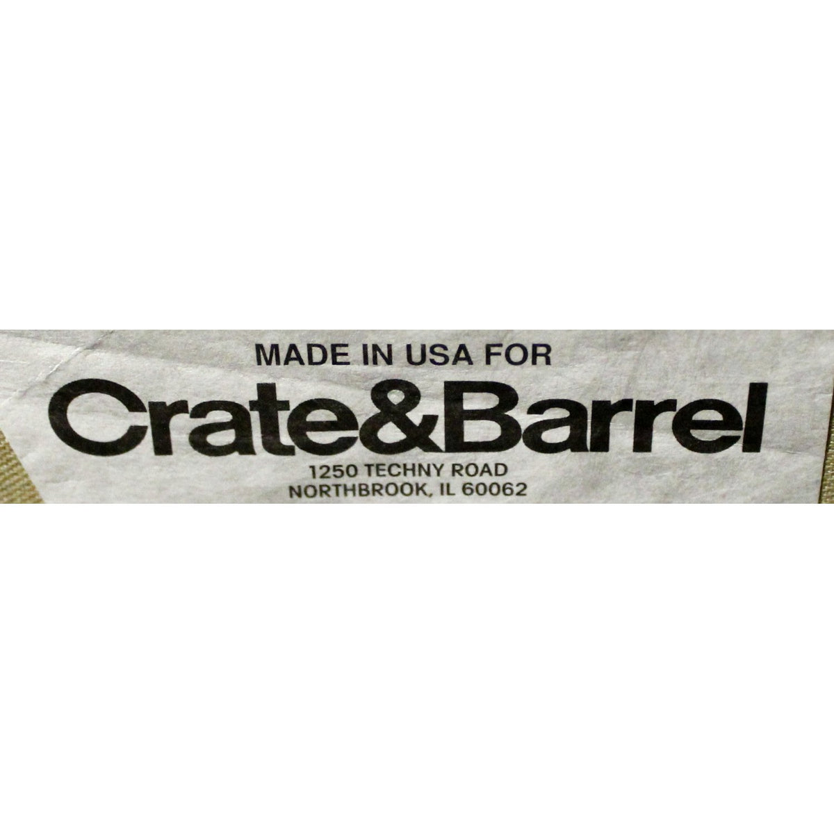 Crate & Barrel Cinnamon Bench Seat Sofa