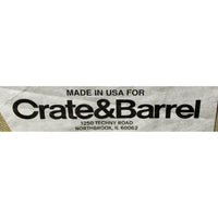 Crate & Barrel Cinnamon Bench Seat Sofa
