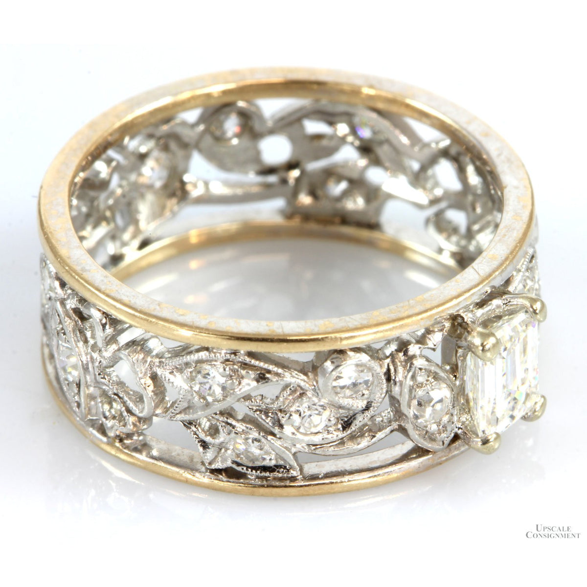 Edwardian Revival Style .90ctw Diamond Ring - .44ct Solitaire