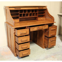 Oak Roll Top Desk