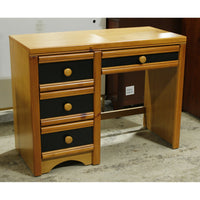 Single Pedestal Desk w/Interchangable Drawer Fronts