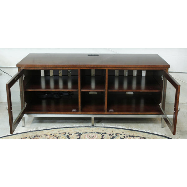 Ethan Allen Glass Door Media Console