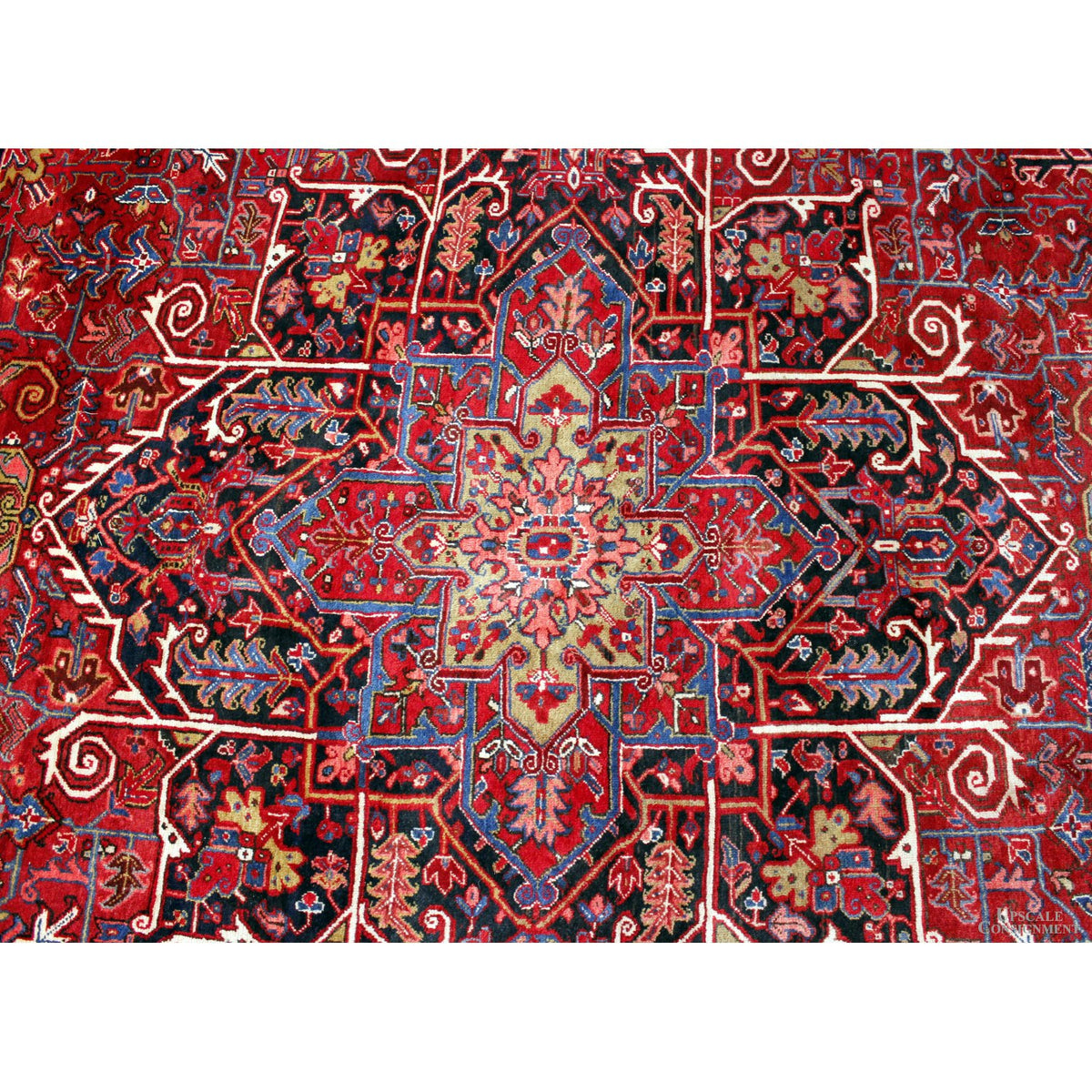 10' 3" X 12' 5'' Red Area Rug
