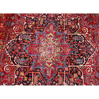 10' 3" X 12' 5'' Red Area Rug