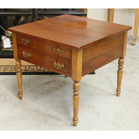 Leopold Stickley Colonial Style 2 Drawer End Table