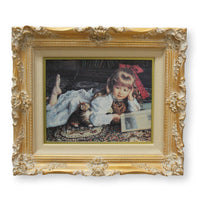 Framed Signed Limited Edition Giclee on Canvas "Kitten Tales" by Sandra Kuck