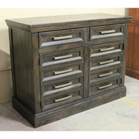 Ashley Rustic Dark Wood Cabinet