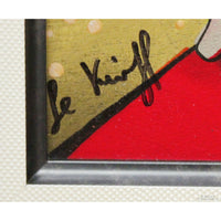 Framed Serigraph on Wood "Arabesque" By Linda Le Kniff