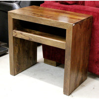 Salvage Wood End Table