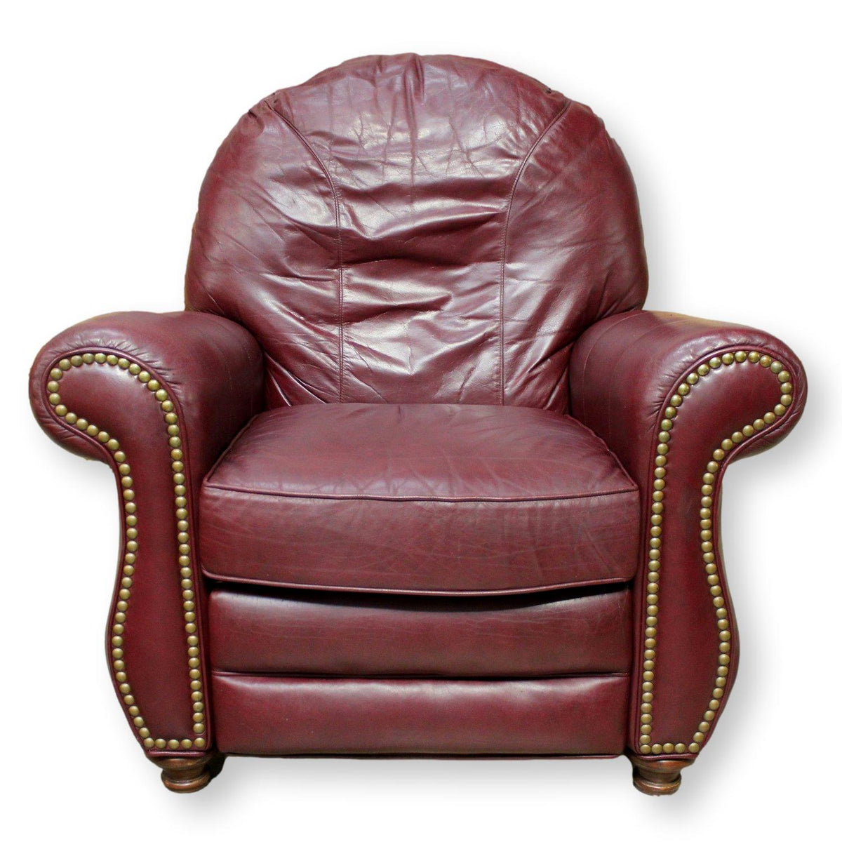 Bradington Young Burgundy Leather Recliner