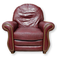 Bradington Young Burgundy Leather Recliner