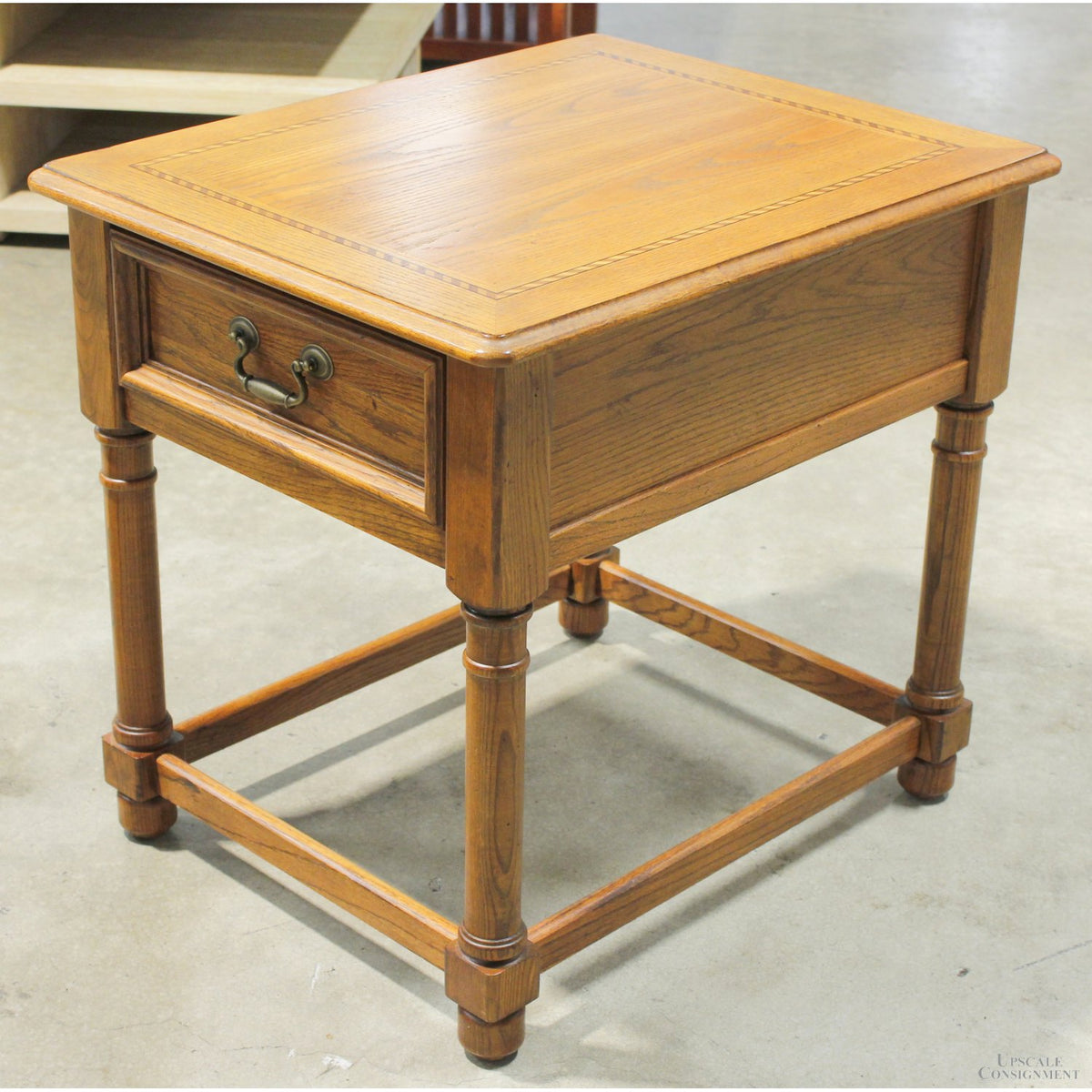 Hammary Inlay End Table w/Drawer