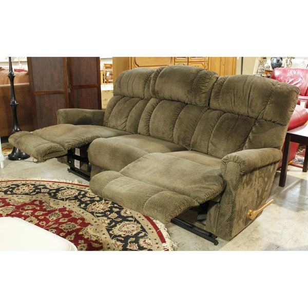 La-Z-Boy Moss Green Dual Reclining Sofa