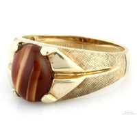 Premier Designs 10K Yellow Gold 2.11ct. Agate Cabochon Ring