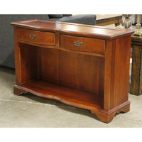 Riverside Mahogany Scalloped Console Table