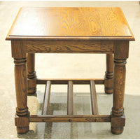 Heirloom Enterprises Solid Dark Oak Square End Table