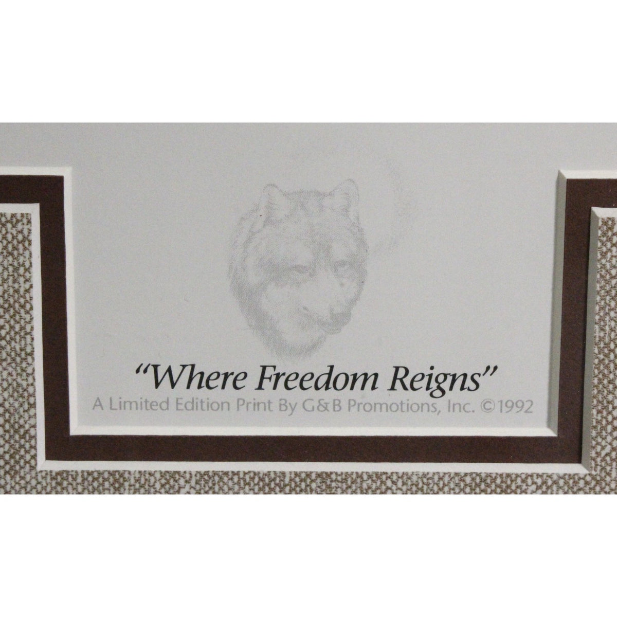 Framed Print 'Where Freedom Reigns' (Wolves) By Derk Hansen
