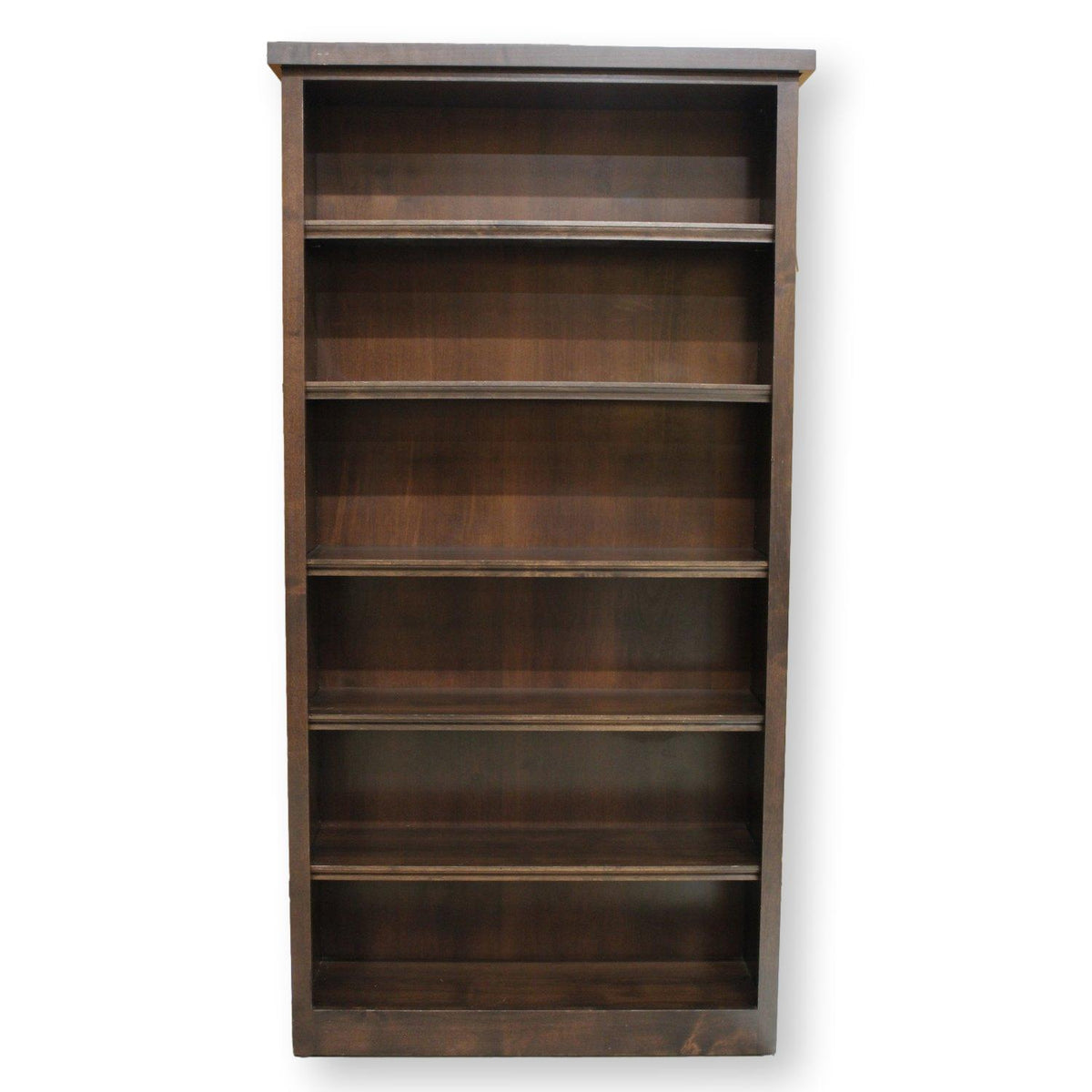 6' Walnut Finish Bookcase