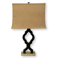 Burlap Shade Table Lamp
