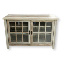 Whalen Furn. Beachwood Glass Door Cabinet