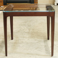 Bernhardt Glass Top End Table