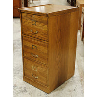 3 Drawer Oak File Cabinet