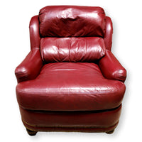 Hancock & Moore Red Leather Club Chair