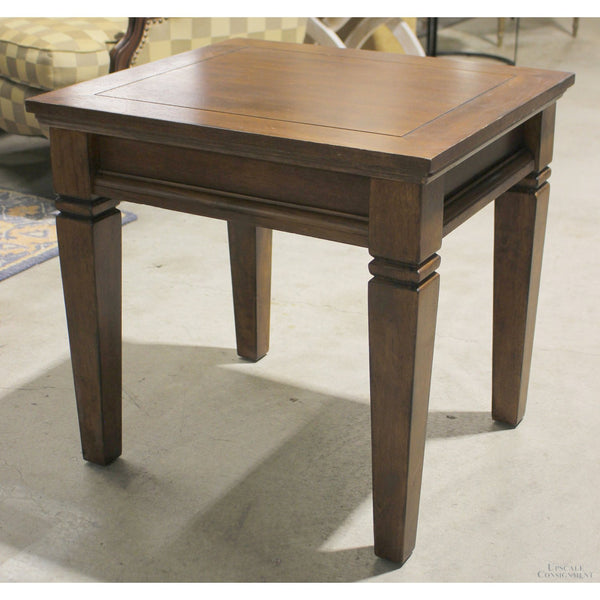 Dark Mahogany Square End Table