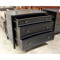 Black 3 Drawer Accent Chest