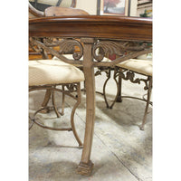 Ashley Metal & Glass Dining Table w/4 Chairs