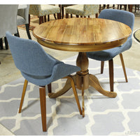 Dinette Table W/2 Blue Chairs