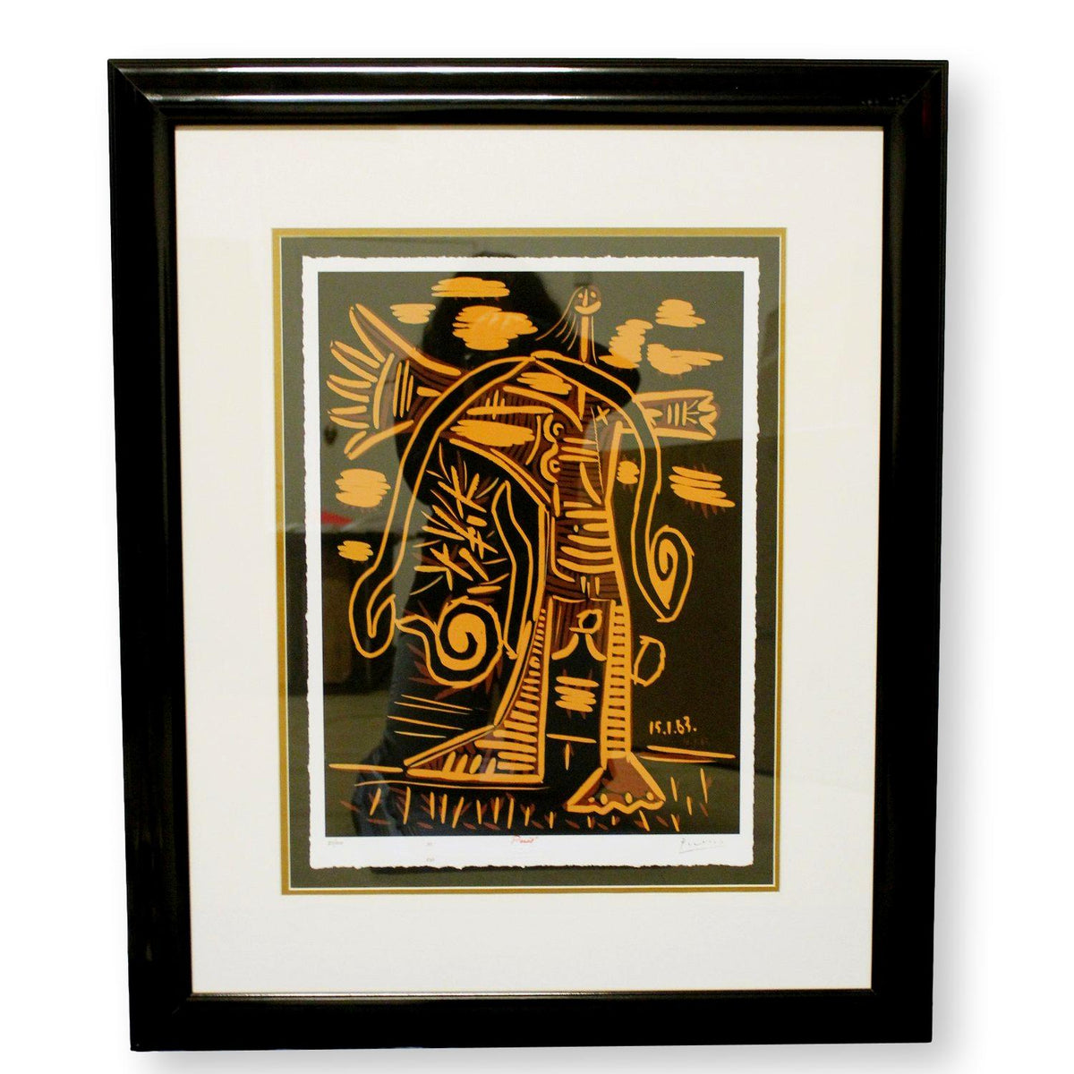 Gallery Framed Art Print 'Le Peintre sur la plage' By Pablo Picasso