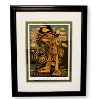 Gallery Framed Art Print 'Le Peintre sur la plage' By Pablo Picasso