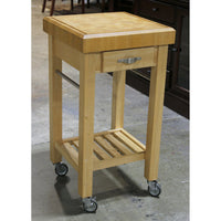 Butcher Block Kitchen Island on Casters