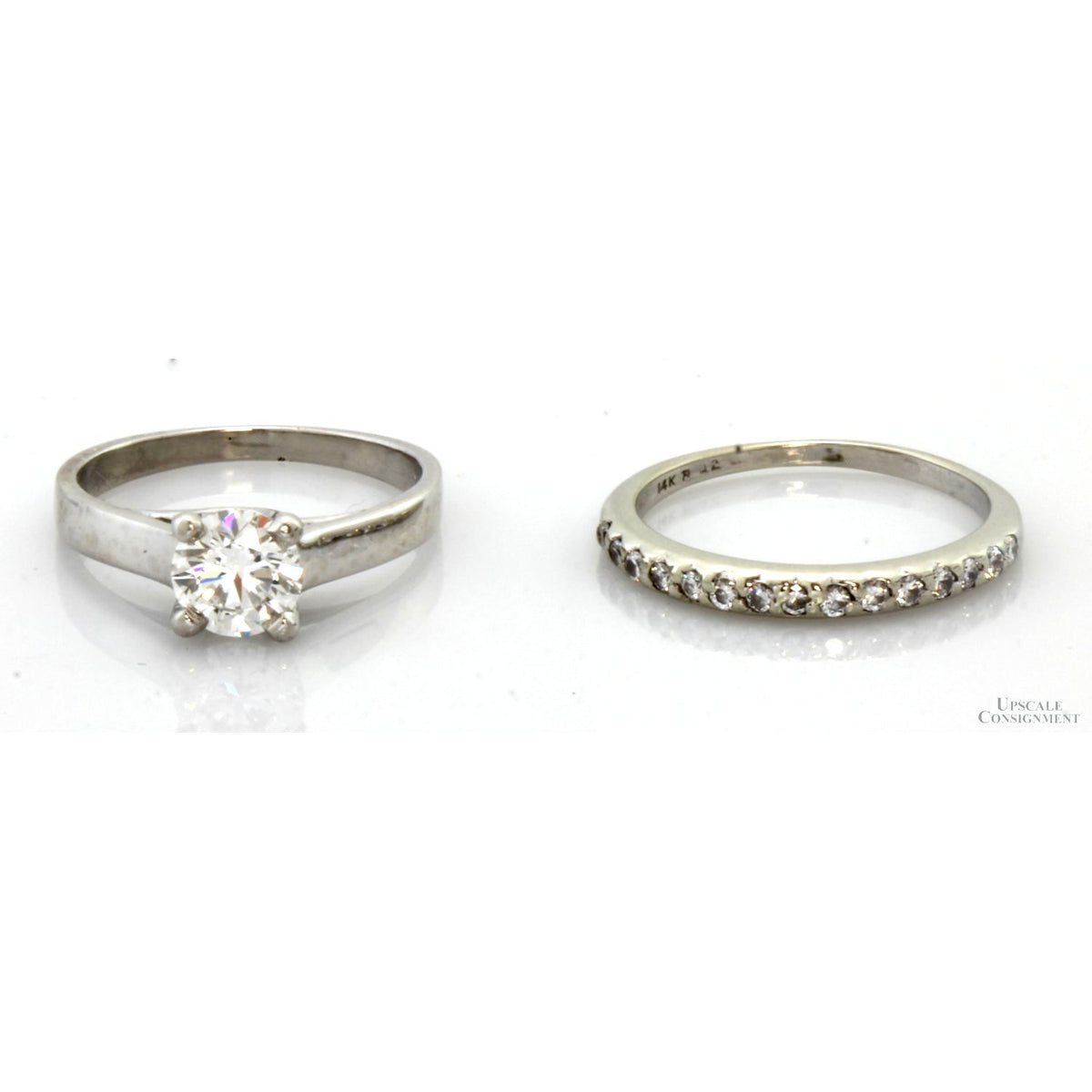 0.85ct GIA Diamond Platinum Engagement Ring | 1.12ctw Set