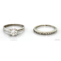 0.85ct GIA Diamond Platinum Engagement Ring | 1.12ctw Set