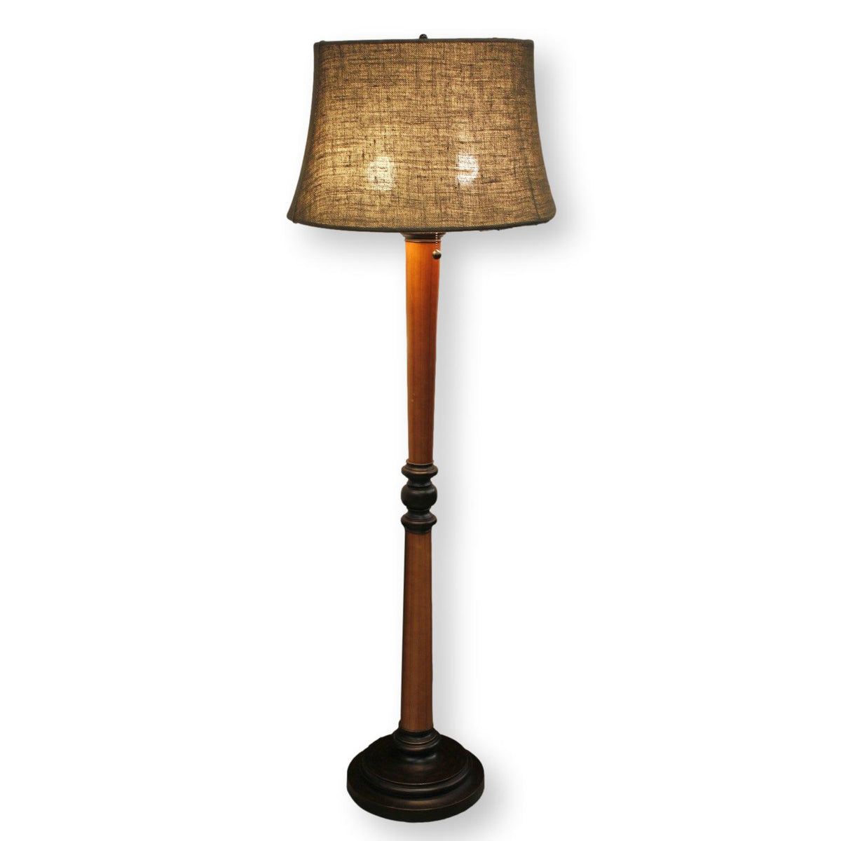 Pacific Coast Lighting Maple & Bronzetone Floor Lamp