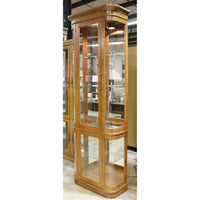 Curved Glass Curio Cabinet