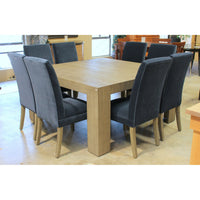 Restoration Hardware 'Machinto' 60'' Square Dining Table w/8 Chairs