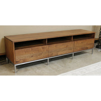 Crate & Barrel 'Pearson' Low Profile Walnut Media Console