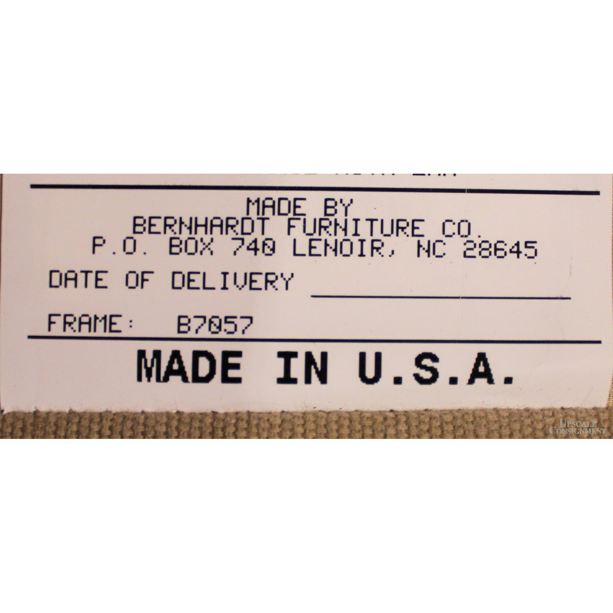 Bernhardt Beige Down Sofa