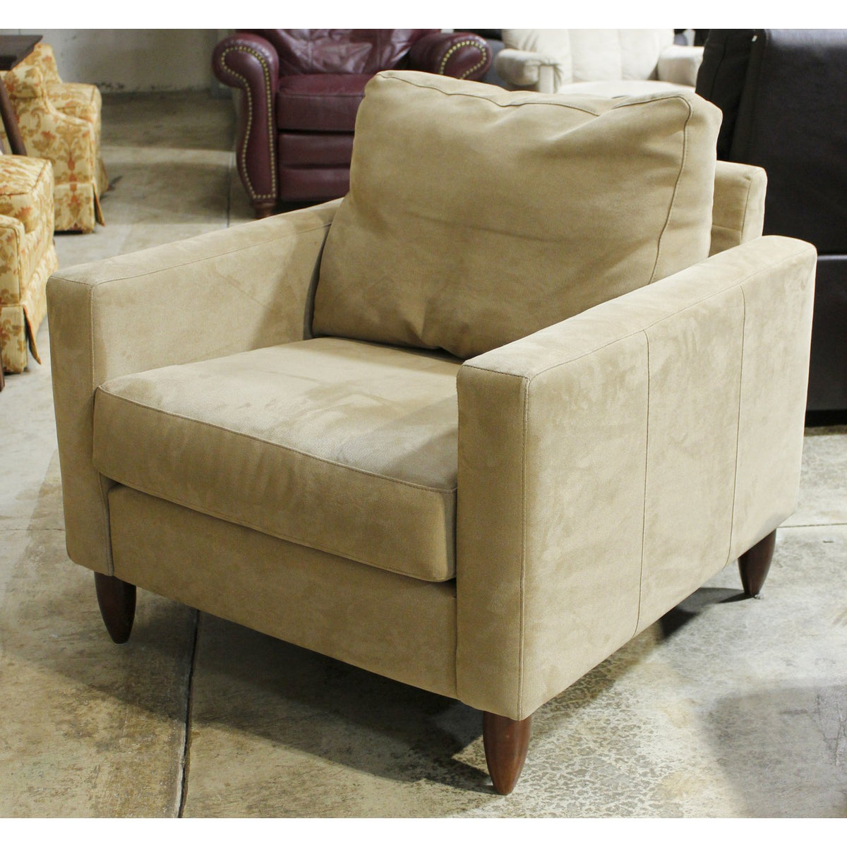 Crate & Barrel Tan Club Chair