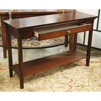 Dark Mahogany Console Table w/Drawer