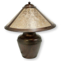 Authentic Mica 3-Bulb Copper Table Lamp