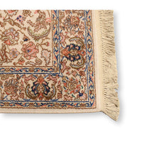 4' 4" x 6'  Ivory Floral Area Rug