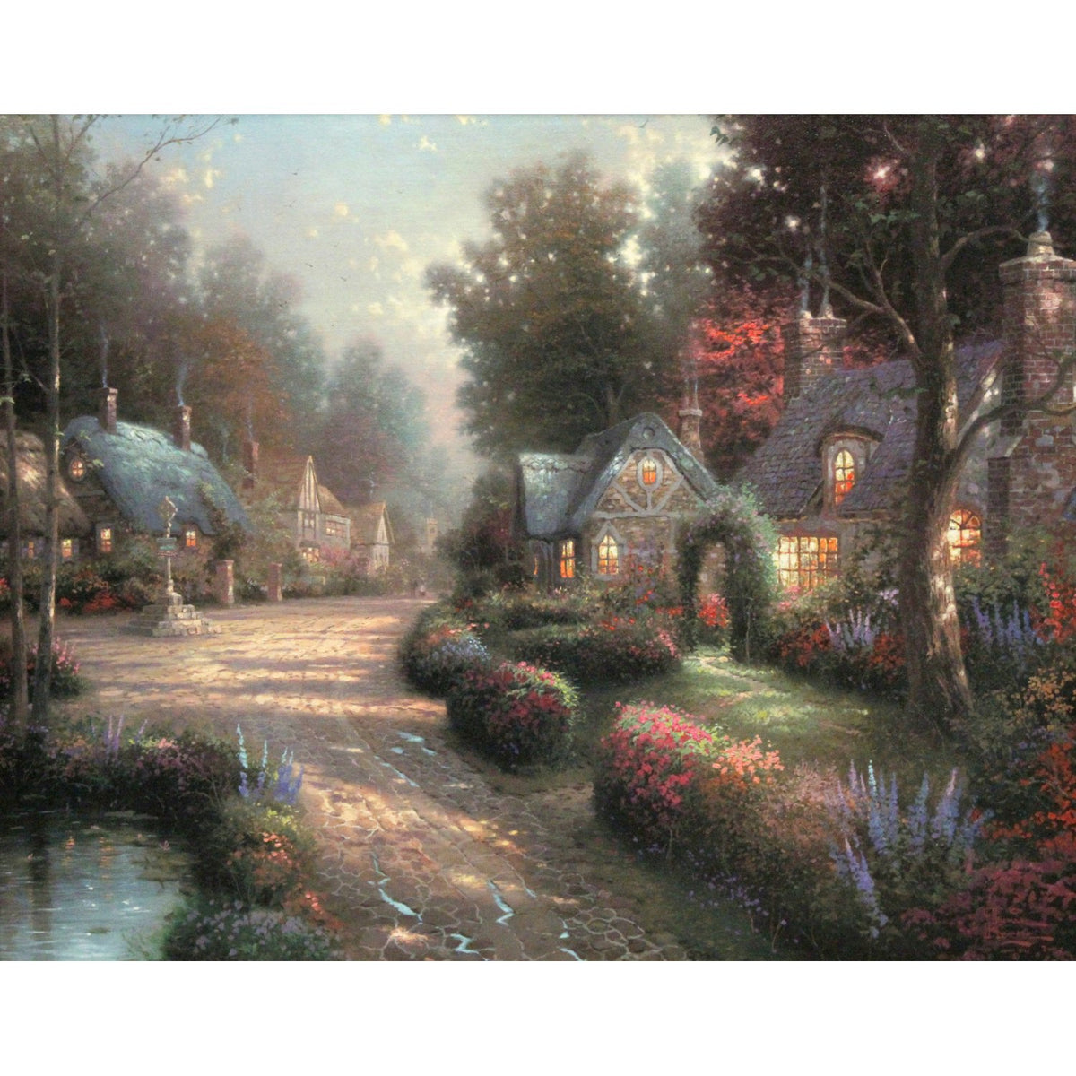Thomas Kinkade "Cobblestone Lane I"