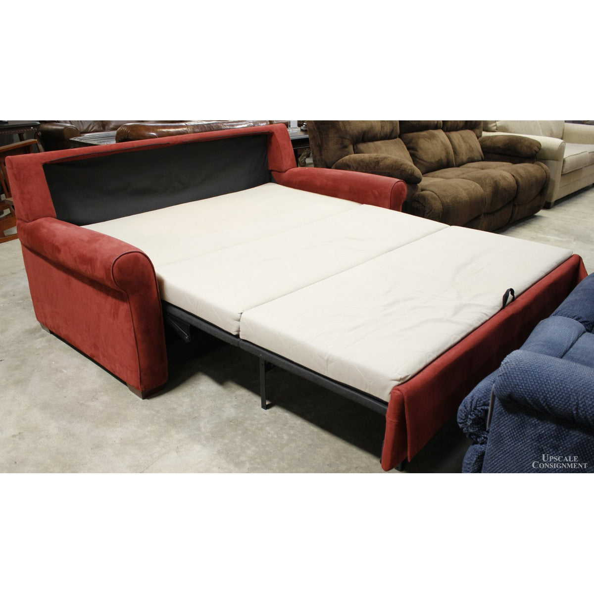 American Leather Queen Microfiber Sleeper Sofa